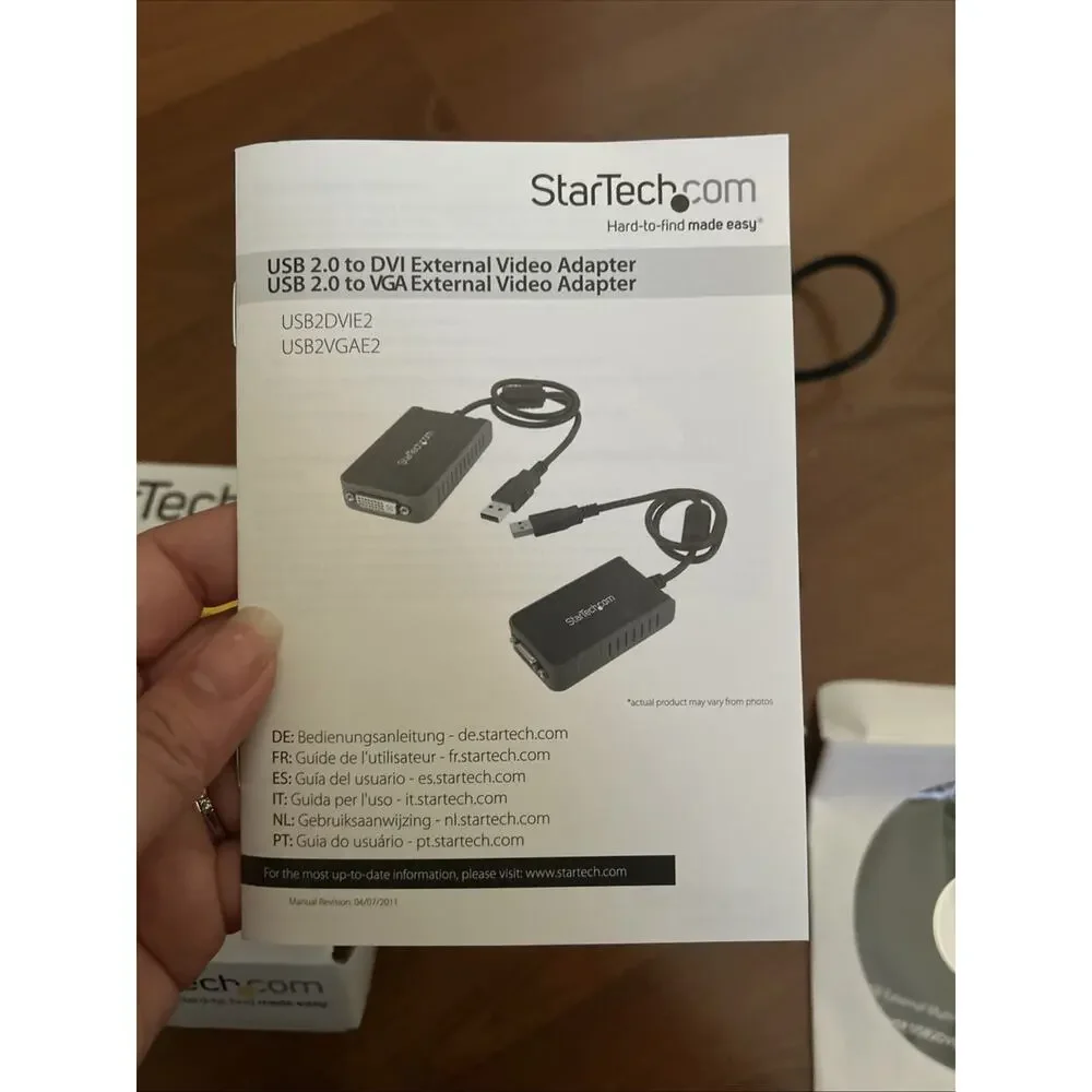 STARTECH USB TO VGA EXTERNAL VIDEO ADAPTER USB2VGAE2 ULE4-8